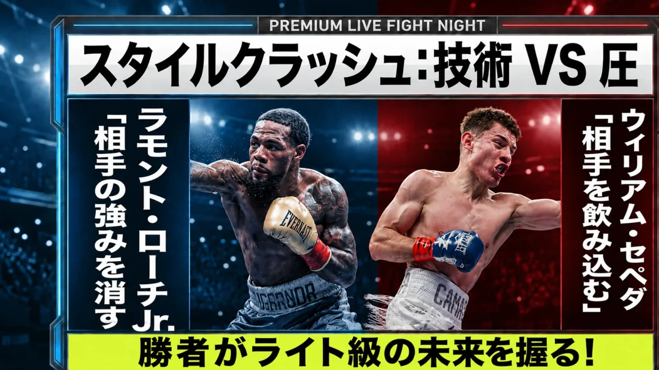 ラモント・ローチJr.の技術とウィリアム・セペダの圧力を比較