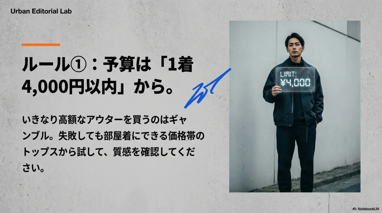 最初は4,000円以内のトップスから試してリスクを最小化する判断ルール