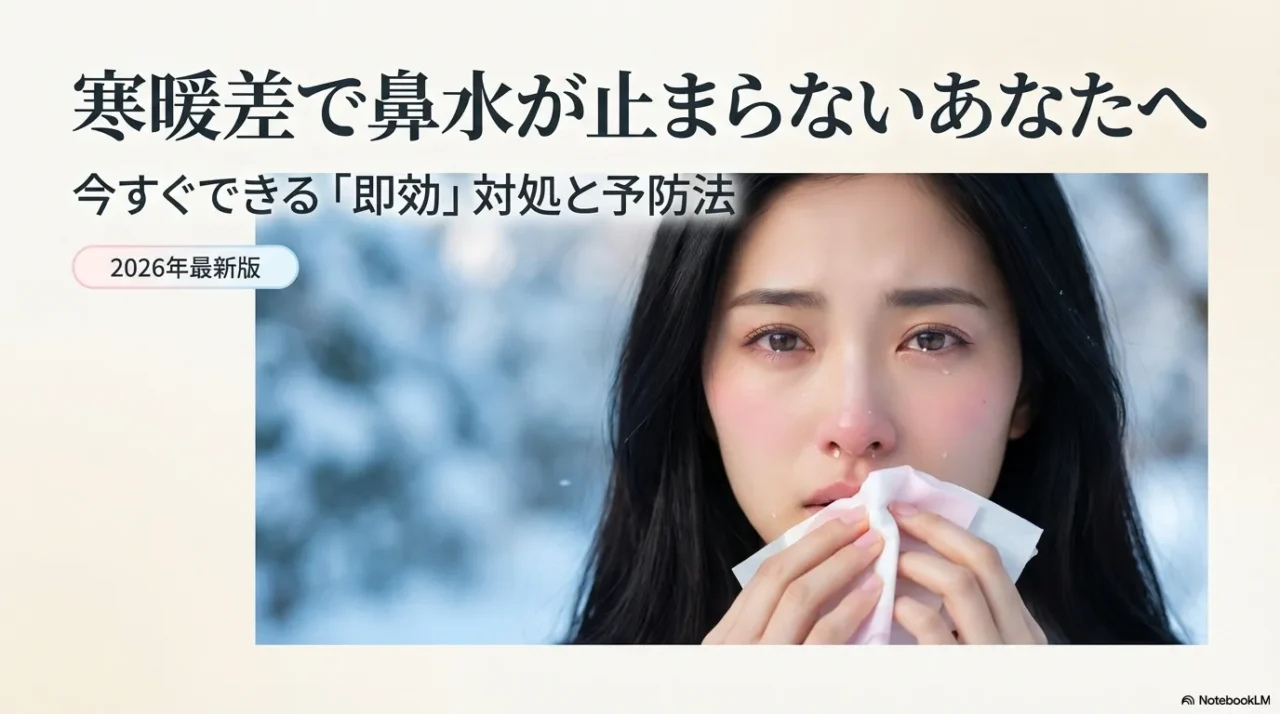 2026年最新版 寒暖差で鼻水が止まらない時の即効対処と予防法