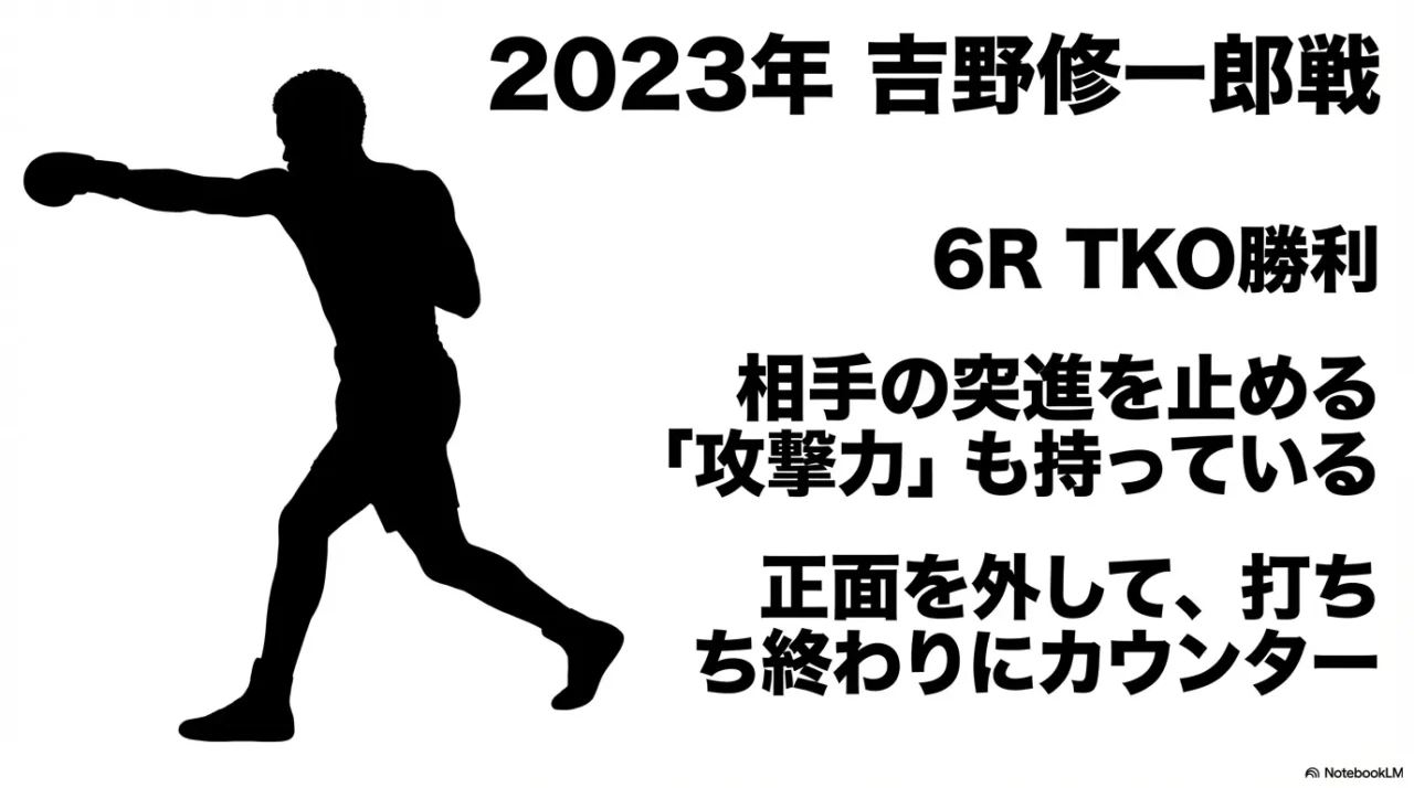 吉野修一郎戦で見せたライト級での攻撃力