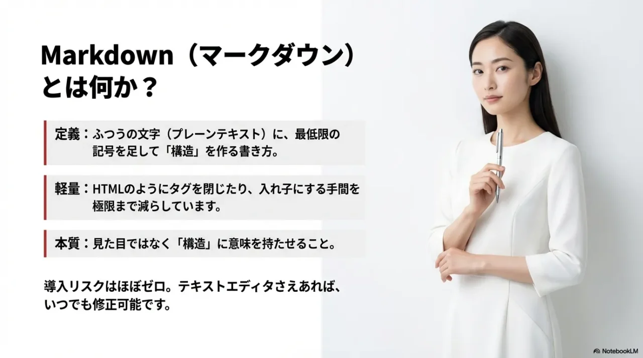 Markdownとは何かの定義とポイント