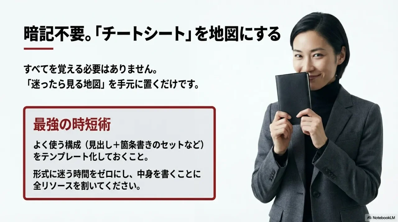 暗記不要 チートシートを地図にする考え方