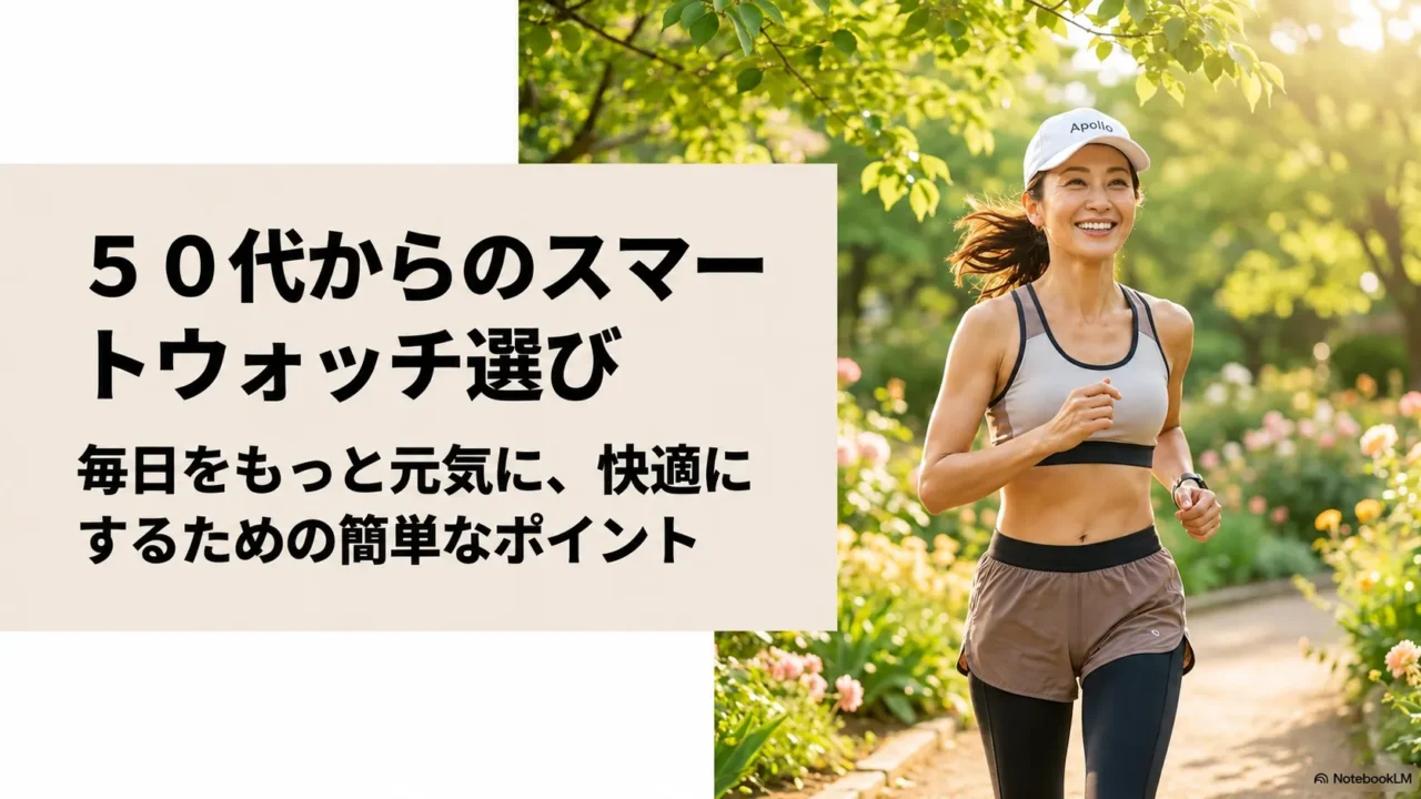 50代女性が毎日を元気に過ごすためのスマートウォッチ選び