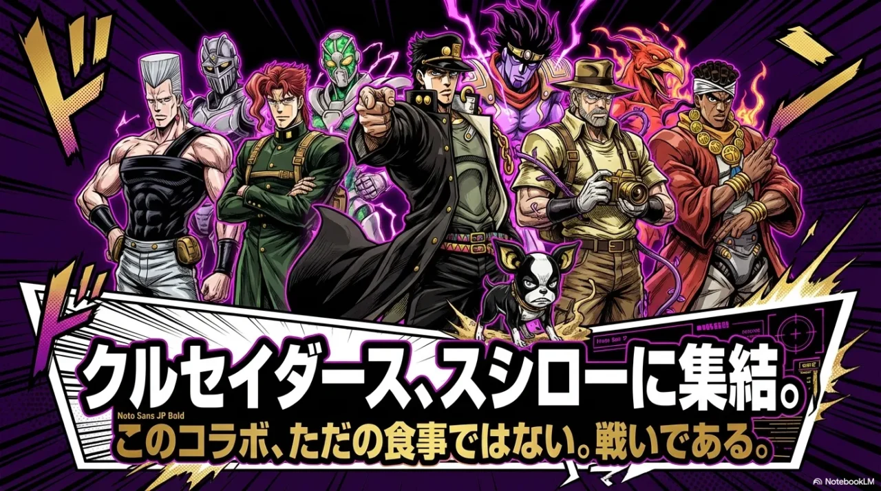 スターダストクルセイダース主要キャラが集結するビジュアル