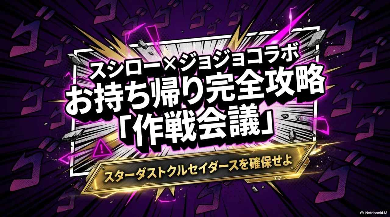 スシロー×ジョジョコラボのお持ち帰り攻略を示す作戦