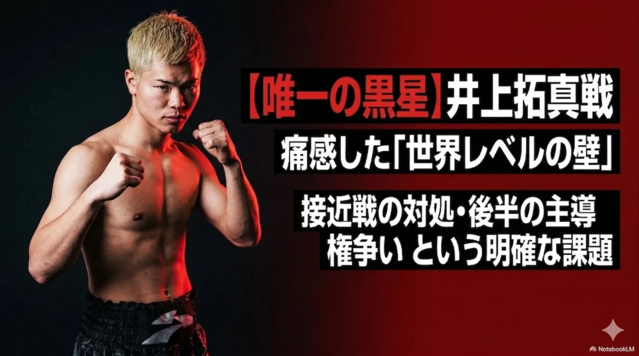 那須川天心が井上拓真戦で感じた世界レベルの壁と課題を整理した画像