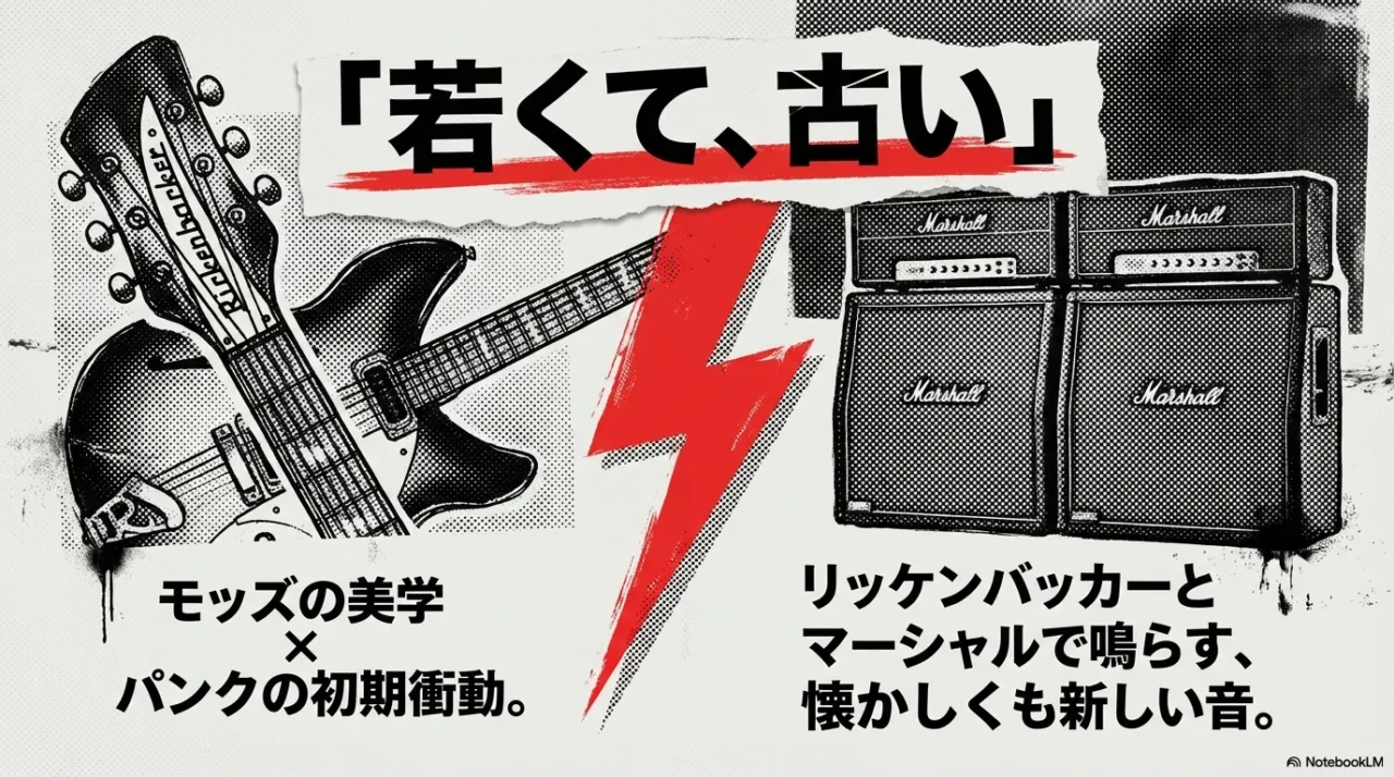 リバティーンズやセックス・ピストルズとの関係を示す画像