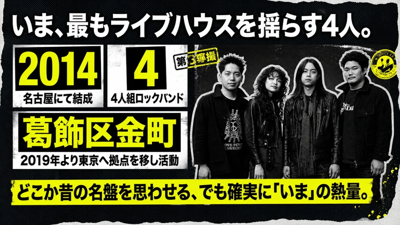 2014年結成の4人組ロックバンドthe Tigerの基本プロフィール画像