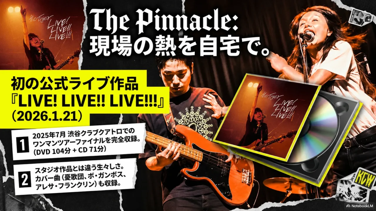 the Tigerの公式ライブ作品LIVE LIVE LIVEを紹介する画像