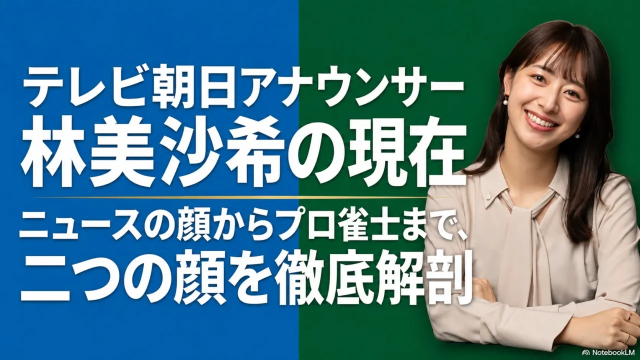 テレビ朝日アナウンサー林美沙希の現在をニュース番組とプロ雀士活動の両面から解説する画像