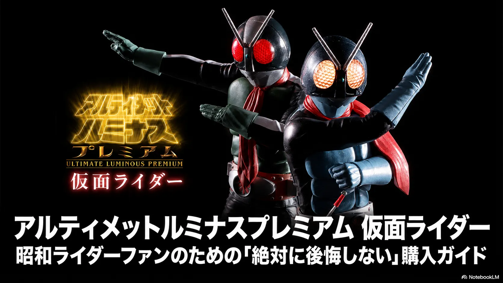 アルティメットルミナスプレミアム仮面ライダーの購入ガイドを紹介するメインビジュアル