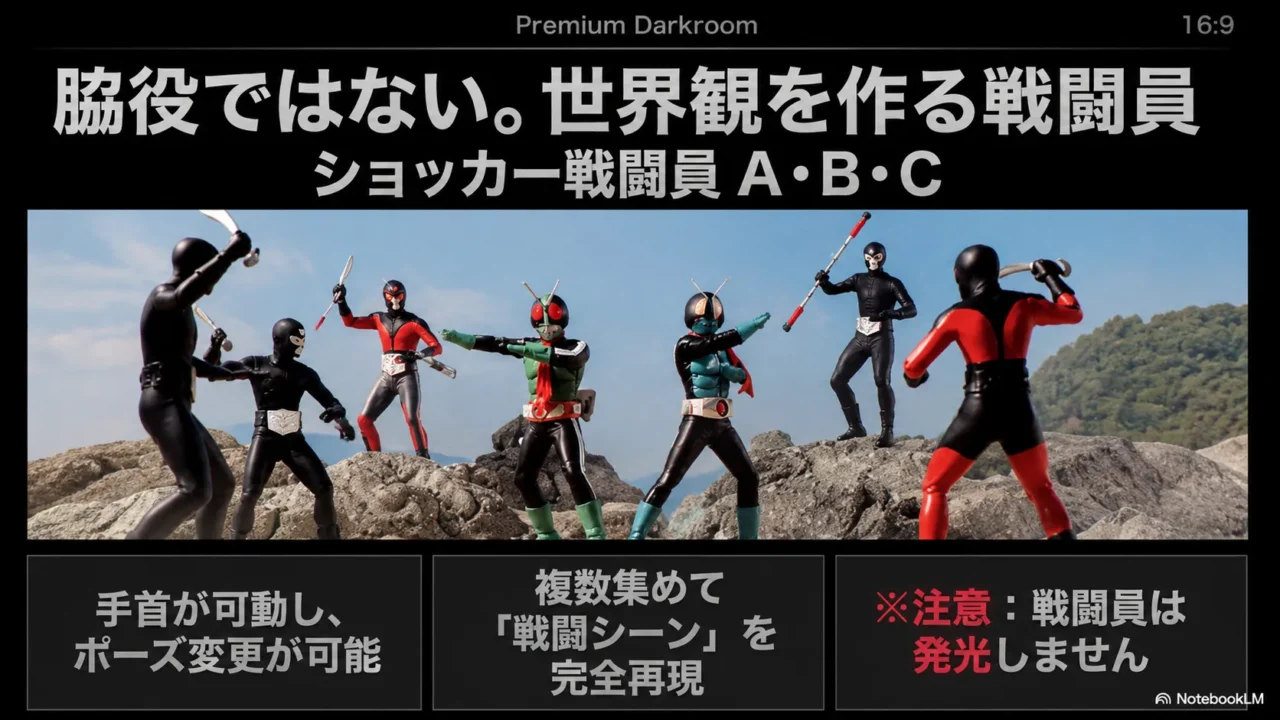アルティメットルミナスプレミアム仮面ライダーのショッカー戦闘員A・B・C