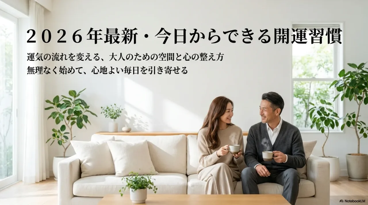 2026年最新の運気を上げる方法を紹介する開運習慣のイメージ画像