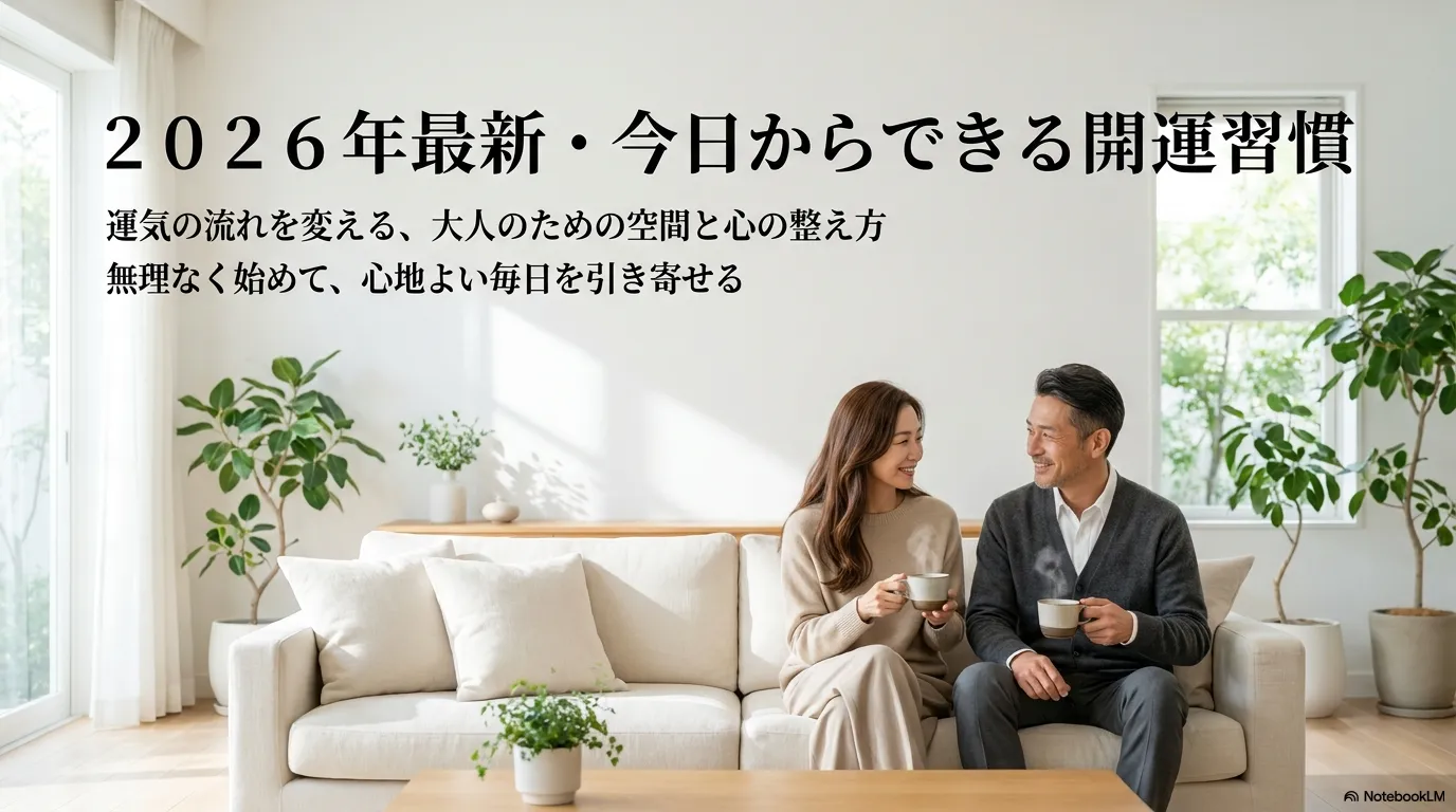 2026年最新の運気を上げる方法を紹介する開運習慣のイメージ画像