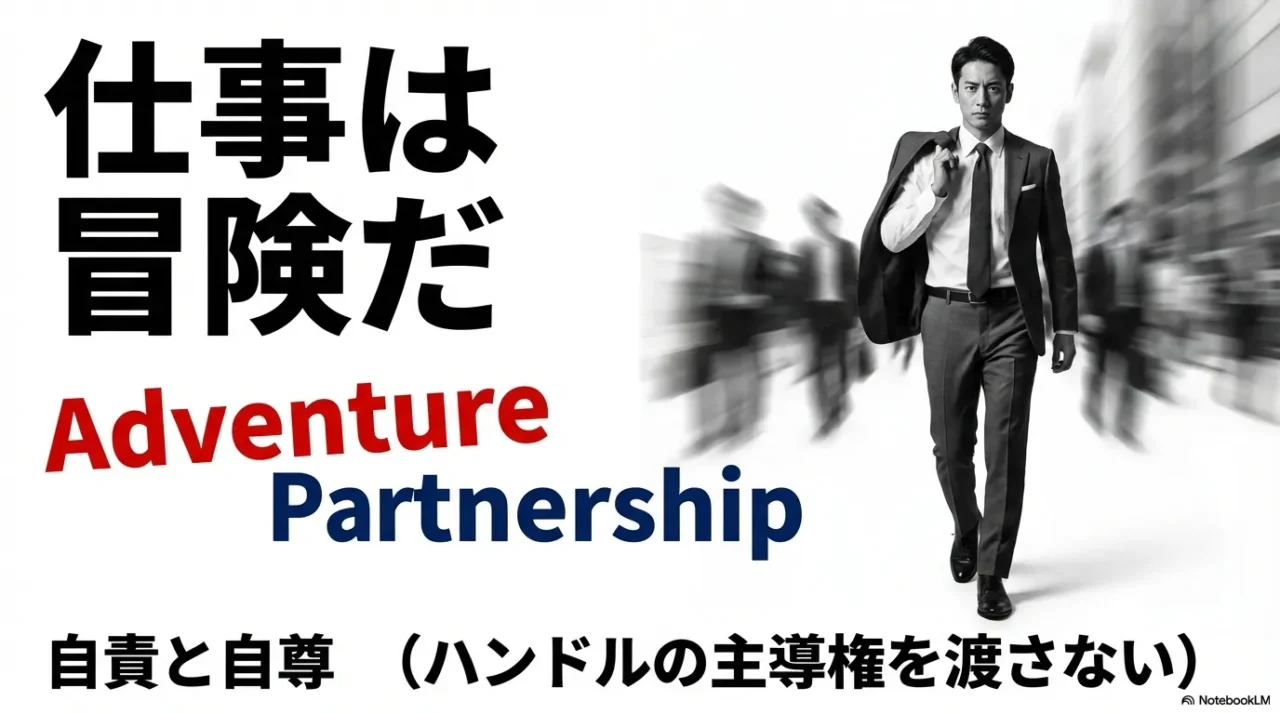 仕事を冒険として捉える価値観(Adventure/Partnership)を示す画像