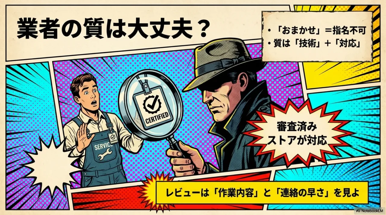 審査済みストアとレビュー確認のポイント