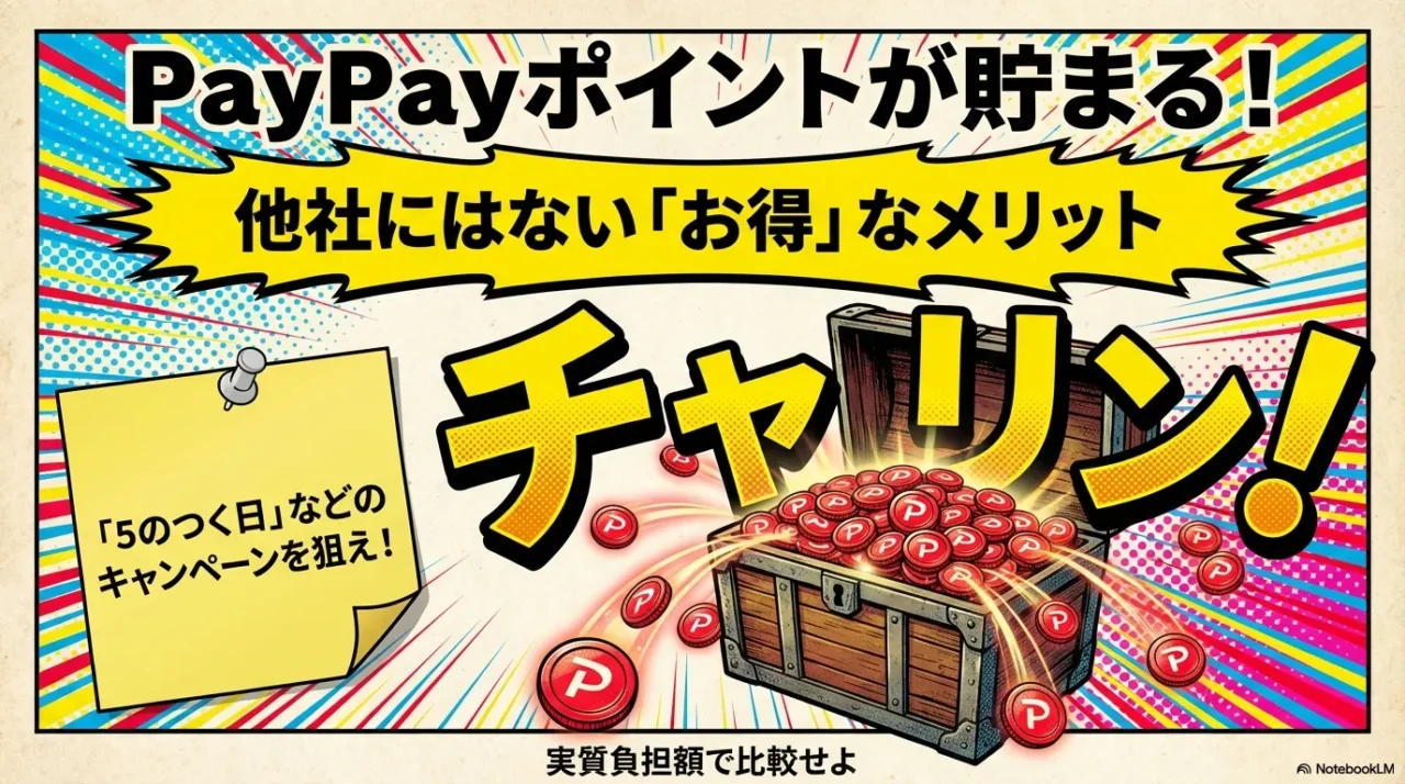 PayPayポイントが貯まるメリットのイメージ