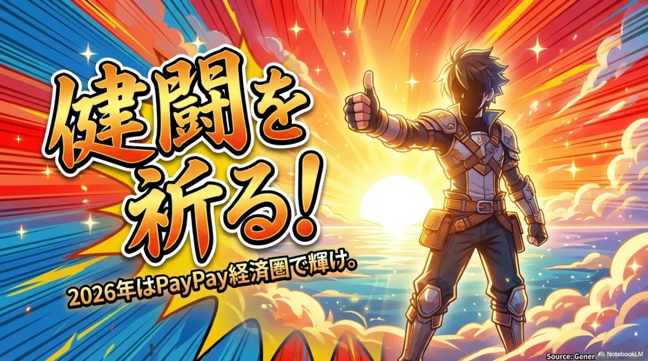 「健闘を祈る！2026年はPayPay経済圏で輝け」というメッセージ