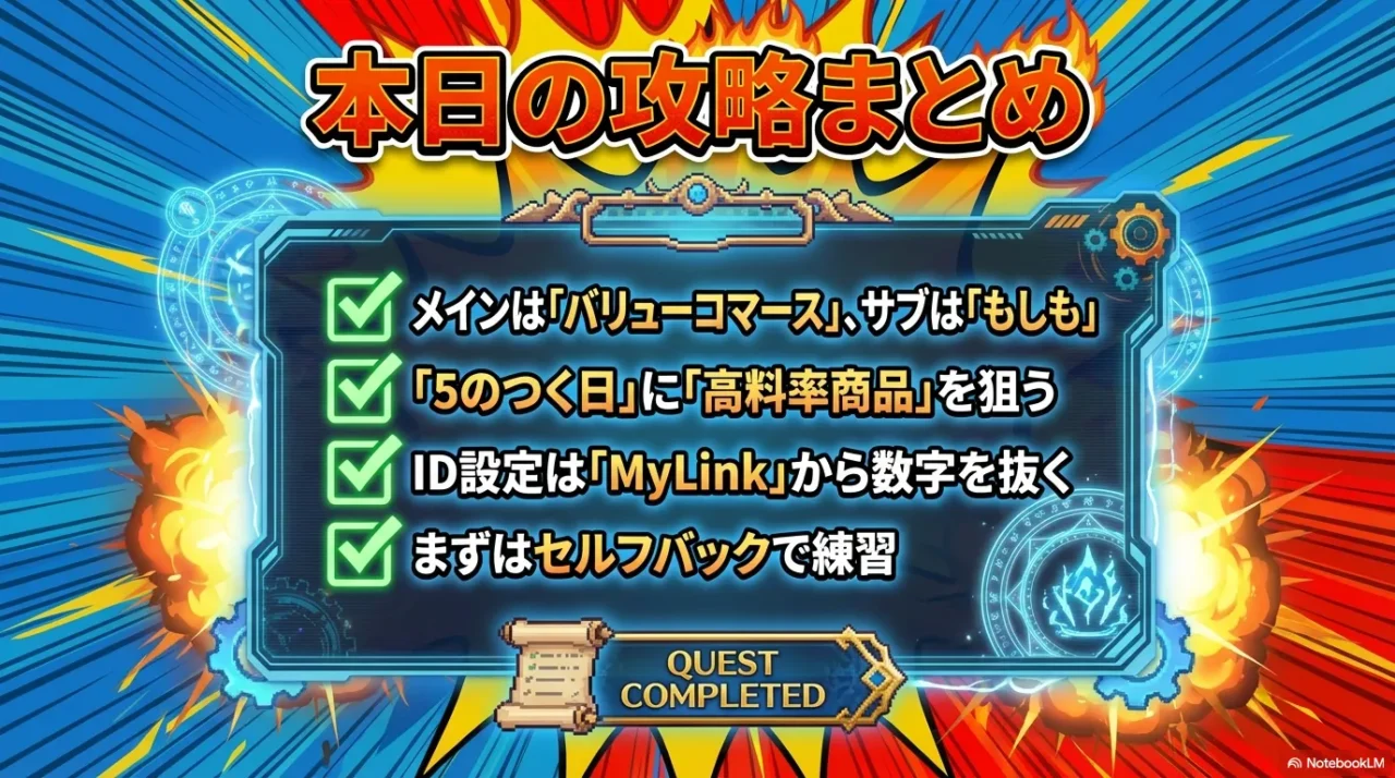 ASPの使い分け、特異日の活用、ID設定、セルフバック練習のまとめ