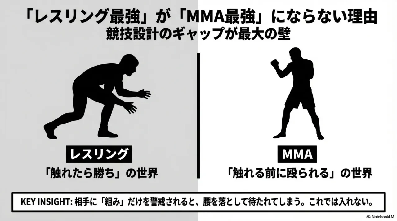 レスリングとMMAの競技ギャップで山本美憂が苦戦しやすい構図