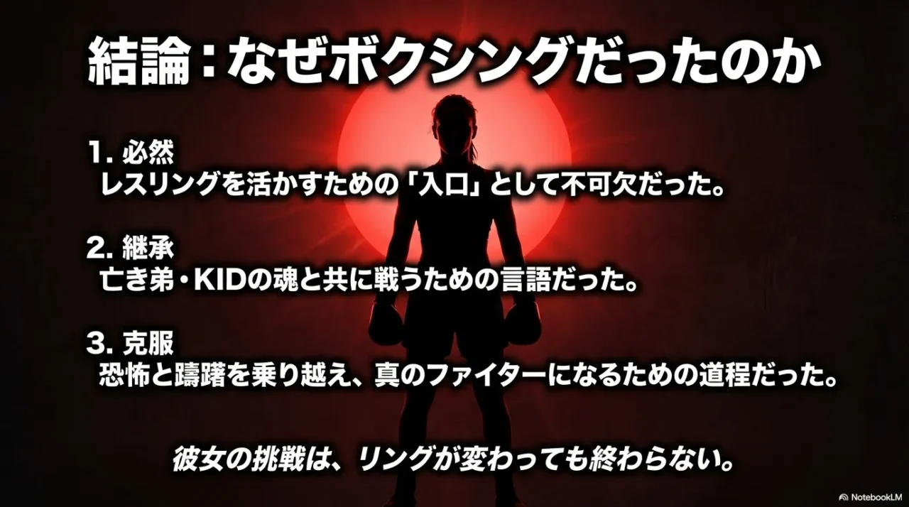 山本美憂のボクシングはなぜ 必然 継承 克服でまとめた結論画像